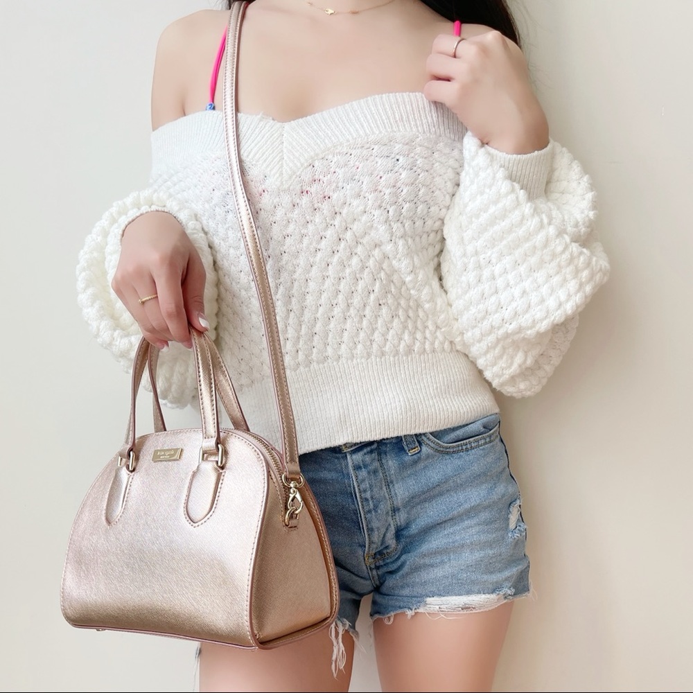 Kate Spade Reilly Rose Gold Satchel - Picture 2 of 8